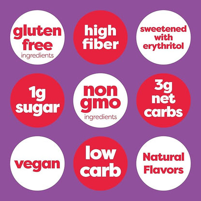 Kiss My Keto Sour Gummy Worms, 8-Pack – Satisfy Cravings while Staying in Ketosis – High Fiber, 3g Net Carbs, Non-GMO, Vegan, & No Gluten – Fruity Sugar Free Gummies