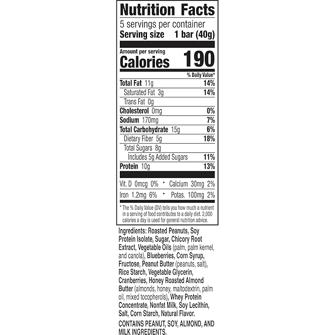 Nature Valley Chewy Protein Granola Bars, Salted Caramel Nut, 5 Bars, 7.1 OZ