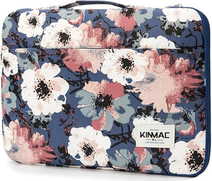 Kinmac 360° Heavy Duty Protective Laptop Sleeve Case Bag Cover with Handle for MacBook Air 13 inch,iPad Pro 13 inch and 13.3 inch HP,Dell,Lenovo,Asus,Acer Laptop (Camellia)