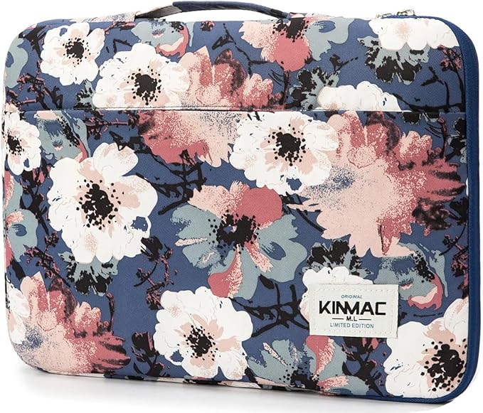 Kinmac 360° Protective Laptop Sleeve Case Bag Cover with Handle for MacBook Pro 16 inch,16 inch HP,Lenovo,Dell,ASUS,Acer Ultrabook and Business Laptop (Camellia)