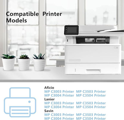 MP C3503 MP C3003 Toner Cartridge Compatible for Ricoh Lanier Savin MP C3003 C3004 C3503 C3504 C3003 C3004ex Series Printer 841813 841816 841815 841814 Black Cyan Magenta Yellow