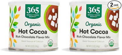 365 by Whole Foods Market, Organic Rich Hot Cocoa Mix, 12 Ounce (Pack of 2)