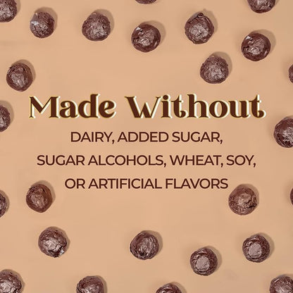 ChocZero Dark Chocolate Hazelnut Truffles, Vegan, Sugar Free, Gluten Free, Keto Holiday Gift, High Fiber, 16 Individually Wrapped Pieces, 8.5 Ounce (Pack of 1)