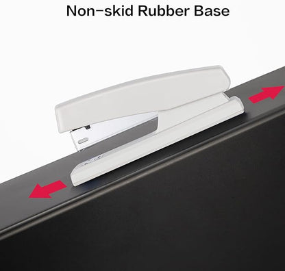 Deli Stapler, Desktop Staplers with 640 Staples, Office Stapler, 25 Sheet Capacity, White