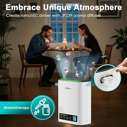 Smart WiFi HEPA Air Purifier for Home Large Room up to 1100 Ft², PM2.5 Display, Auto Mode & 20dB Sleep, Alexa App Control, Quiet Cleaner for Pets, Smoke, Dust, Allergies