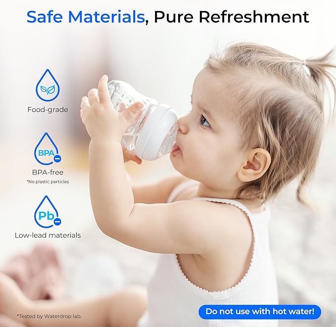 Waterdrop W281 Water Filters for Water Coolers, Replacement for Avalon® branded Bottleless Water Coolers Filters, 1,500 Gallon Extended Lifespan, More Pure Enjoyment, 4 Count（2 SET)