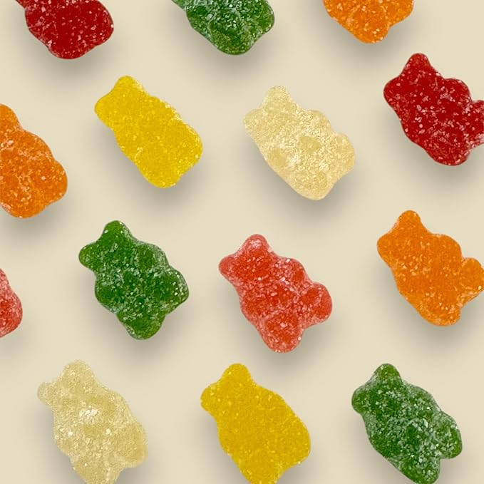 Irresistibly Delicious Sour Gummy Bears -1.5 lbs Lusciously Flavorful Soft & Chewy Sour Candy Snack, Fruity Flavor Assortment-Great for Kids and Adults of All Ages(24 oz)