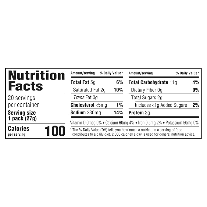 Handi-Snacks RITZ Crackers 'N Cheesy Dip Snack Packs, School Snacks, 20 Snack Packs