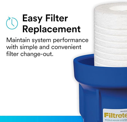 Filtrete 3WH-STDSW-F02 Water Cartridge, Replacement Filter, White, 2 Count | (Pack of 2)