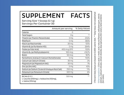 Zeal Electrolyte Powder - 90 Servings | Keto Electrolytes Powder | Zero Sugar, BCAAs, B-Vitamins | Potassium, Zinc, Magnesium | Hydration Powder Recovery Drink | Cucumber Lime