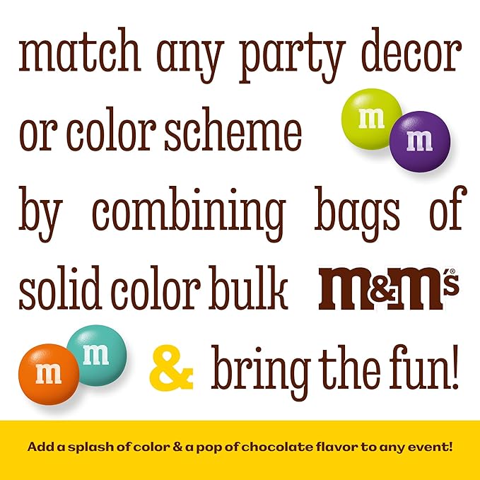 M&M’S WORLD M&M’S Light Purple Milk Chocolate Candy - 5lbs Resealable Purple Candy Pack for Easter, Mother's Day, Graduations, Birthday Parties, Weddings, Celebrations, Birthday Decor, and more