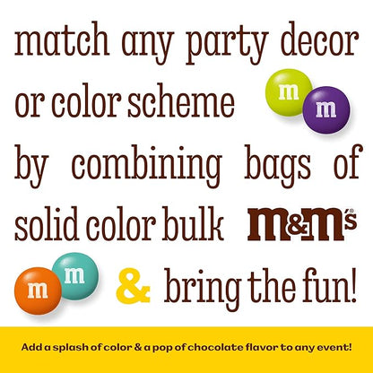 M&M’S WORLD Blue Candy Bulk - Milk Chocolate Candy, 5 lbs Resealable Pack for Graduation, Wedding, 4th of July, Birthdays, Party Favors, Boy Baby Showers, Gender Reveal Ideas, Easter and more