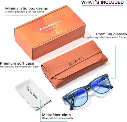 99.9% Blue Light Blocking Glasses For Men Women Anti-Fatigue Computer Gaming Sleep Glasses Reduce Eye Strain