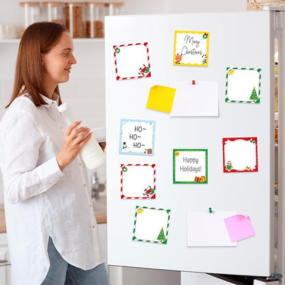 30 Pack Christmas Sticky Notes- 600 Sheets Xmas Notepads for Adult Appreciation Gifts Holiday Notes Message Reminder School Supplies