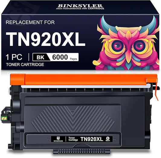 TN920XL Toner Cartridge for Brother TN920 XL HL-L6210DW Printer (1x Black, with Chip)
