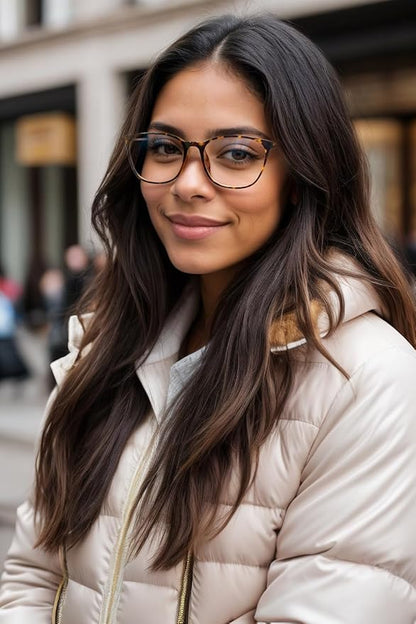 VISOONE Anti Slip TR90 Blue Light Blocking Glasses Size M Eyewear Frame with Anti Glare Eye Protection for Women GaeL