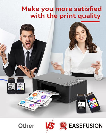 260XL 261XL Replacement for Canon 260 and 261 Ink Cartridges PG-260 CL-261 Compatible with Canon Pixma TS6420a TS6420 TS6400 TR7020a TS5320 TR7000 TS5300 TR7020 Printer Ink Cartridges
