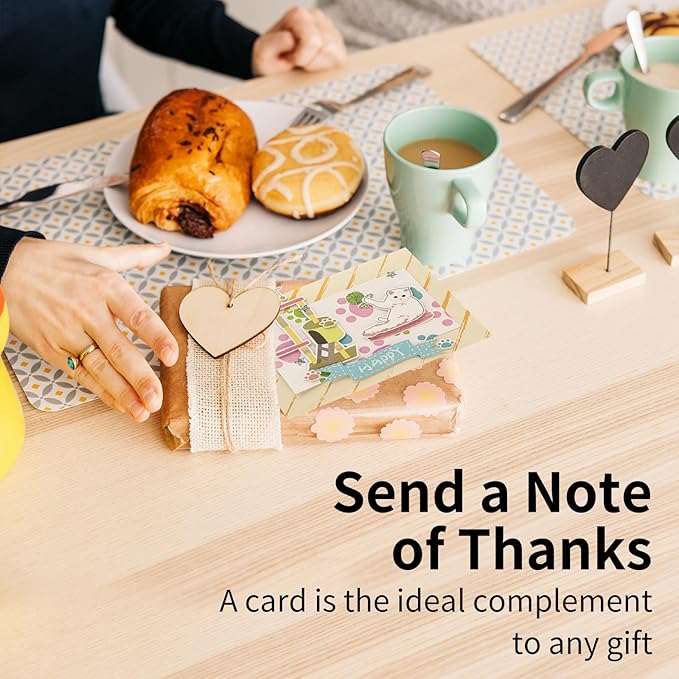 DIY Best Friend Card Kit 9 Sets- Minimalist Blank Greeting Cards to Decorate Your Own Way - Includes Cards, Envelopes & Ideas for a Creative Friendship Gift