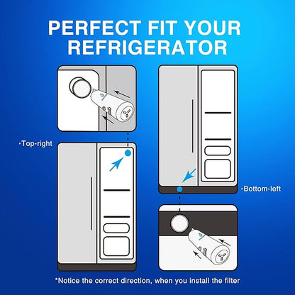 EDR1RXD1 Water Filter Replacement for Whirlpool, Everydrop Filter 1, W10295370a, WHR1RXD1, KAD1RXD1, Compatible with Kenmore 46-9930, 46-9081, 2 Pack