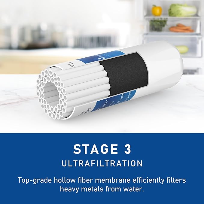 4 Stage Cooler Filter Replacement Kit, Compatible With Brio "UVF4" Models, Replacement for Brio MIB400PKUF Filter, NSF Certified