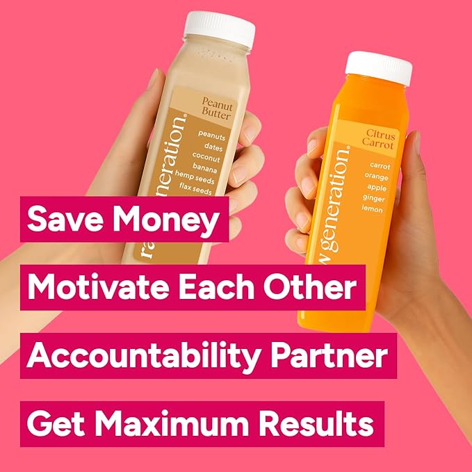 Raw Generation Cleanse for 2 – Cleanse with a Partner for Maximum Results – Two 5-Day Protein Cleanses to Lose Weight, Build Lean Muscle, Reduce Bloating, Increase Energy & Reset Your Diet