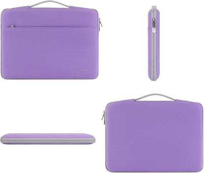 DOMISO 15.6 inch Laptop Case Sleeve Protective Cover Compatible with 16 inch MacBook Pro M4 M3 M2/Pro Max,15.6-16 inch HP Dell ASUS Lenovo Chromebook,Waterproof Computer Cases Bag with Handle,Purple