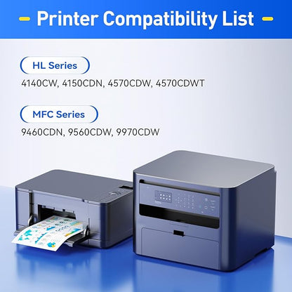 DR310CL DR-310CL Drum Unit Compatible Replacement for Brother HL-4150CDN HL-4570CDW HL-4570CDWT MFC-9460CDN MFC-9560CDW MFC-9970CDW Printer Ink Toner Cartridge TN315 TN310 Copier Scanner High-Yield