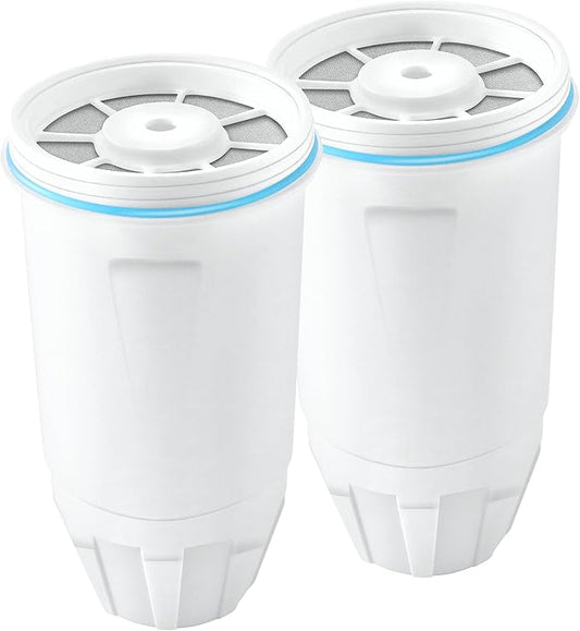 Water Filters Replacement for Zero Water Pitchers and Dispenser, 0 TDS Premium Filtration, Reduce Lead/Chromium/PFOA/PFOS - Improve Tap Water Taste (Pack of 2 by TOMOON)