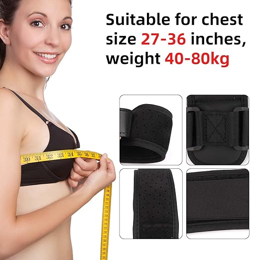 BOXOB Posture Corrector for Men, Breathable Mesh Design Adjustable Back Straightener Back Support Brace Hunchback Corrector for Women Lumbar Shoulder Relaxation (Black)