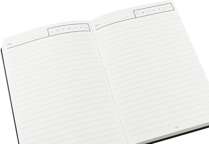 Wykeham's Executive 2026 Undated Daily Journal Planner – Customization Available (Black, 8.5"×5.5" - Undated)
