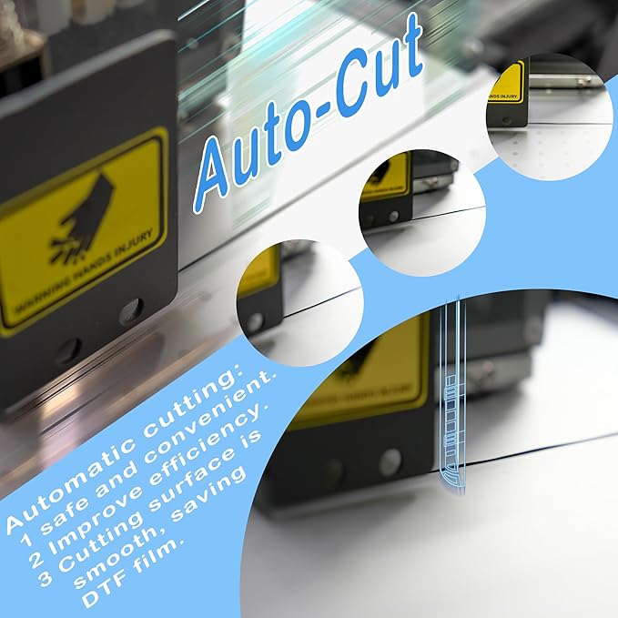 Lancelot A3 M1630 Pro DTF Printer Bundle:A3 Xp600 DTF Printing Machine With Roll Feeder,White Ink Circulation,Built-In Automatic Film Cutter System For T-shirt Printing(Printer+Laptop+Oven+Consumable)