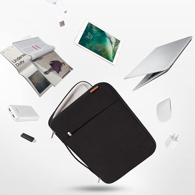 DOMISO 17.3 inch Laptop Sleeve Case Water Resistant Shockproof Protective Computer Bag for 17.3" Notebook/HP Pavilion Envy 17/Dell/IdeaPad/LG Gram/MSI with Accesory Bag,Black