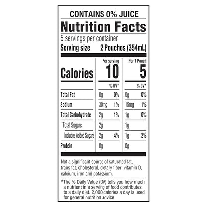 Capri Sun Roarin' Waters Strawberry Kiwi Flavored with other natural flavor Water Beverage, 40 ct Pack, 4 Boxes of 10 Drink Pouches