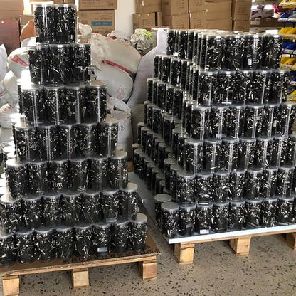 200PCS Binder Clips Paper Clamps Assorted Sizes (Black), Jumbo, Large, Medium, Small, Mini and Micro,6 Sizes with Box for Office, School and Home