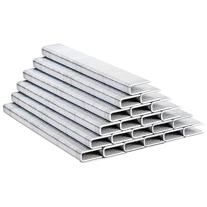 Meite 18 Gauge 1/4-Inch Narrow Crown Staples, 1/2-Inch Length Heavy Duty Galvanized Upholstery Staple for Electric or Pneumatic Guns (10 Boxes)