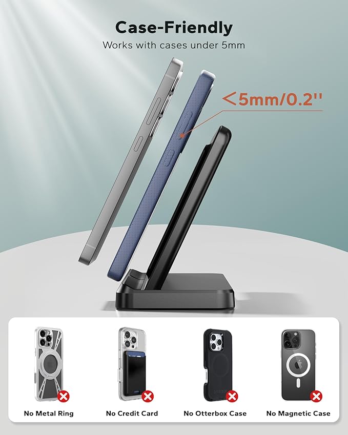 3 in 1 Charging Station for Samsung, Wireless Charger Stand for Galaxy S25 Ultra/S24/S23/Z Fold, Phone and Watch Charger for Samsung Watch Galaxy 8/7/6/5, Galaxy Buds 3/2/Pro