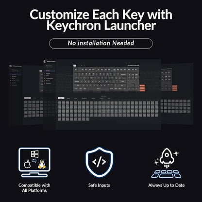 Keychron K8 Version 2 TKL Wireless Mechanical Keyboard, QMK/Launcher Bluetooth 5.2/Wired, RGB Backlit Shine-Through PBT Keycaps, Super Brown Switch, Aluminum Frame for Mac Windows Linux