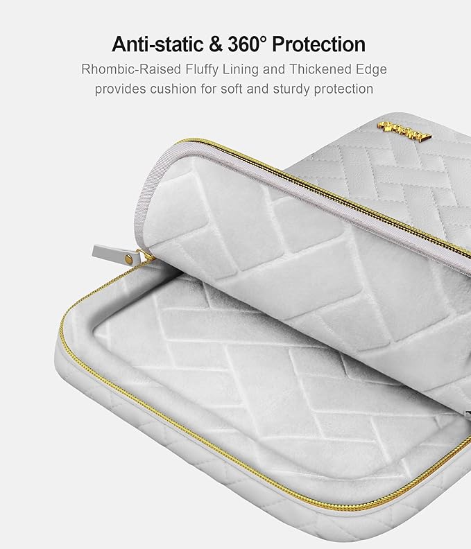 Lacdo 360° Protective Laptop Sleeve Case for 15 inch New MacBook Air M4 A3241 2025, M3 A3114, M2 A2941 2024-2023, 15 inch MacBook Pro A1990 A1707, Dell XPS 15 Plus 2022-2020 Computer Bag, Space Gray
