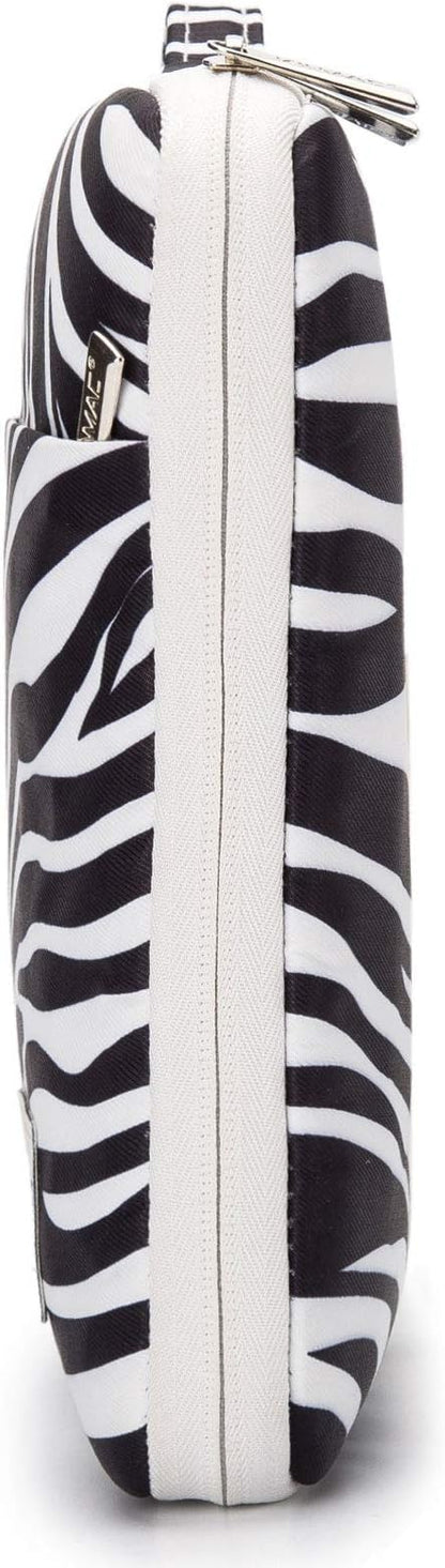 Kinmac 360° Heavy Duty Protective Laptop Computer Sleeve case Bag Cover with Handle for MacBook Pro 14 inch,14 inch-14.4 inch HP Lenovo Dell ASUS Acer Laptop (Zebras)