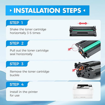148A Black Toner Cartridge with chip 2-Pack High Yield Replacement for HP 148A W1480A 148X W1480X Compatible with HP LaserJet Pro MFP 4101dw 4101fdn 4101fdw 4001dn 4001dw 4001n Printer Ink 4001 4101 e