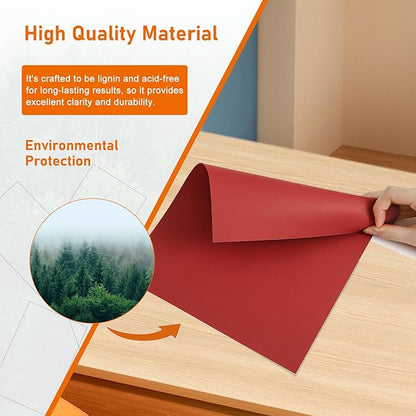 40 Sheets Dark Red Cardstock 8.5 x 11 Scrapbooking Paper, 200gsm/75lb Premium Red Construction Paper Card Stock for DIY Cards Making, Wedding Invitations, School Crafting, Art Drawing