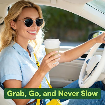 Paper Cups 16 oz Disposable Coffee Cups with Lids and Sleeves,100 Pack To Go Hot Cups with Lids & Kraft Sleeves, BPA Free Leak Proof Disposable Cups for Everyday Use Cafe Office Coffee Bar Essentials