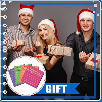 Yinder 24 Pcs Inspirational Sticky Notes Christmas Stocking Stuffers Motivational Sticky Notes Pad Employee Appreciation Gift Bulk for Teacher Nurse Coworker Office 3 x 3'' (Thank You,Dark)