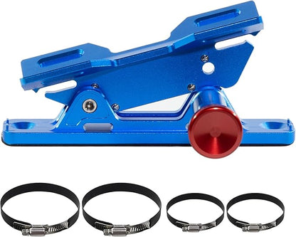 Quick Release Fire Extinguisher Mount – Blue Adjustable Aluminum Roll Bar Bracket for Car Jeep Wrangler (TJ/JK/JL/JKU), UTVs (Polaris RZR, Ranger, Can-Am X3), Trucks & Off-Road Vehicles Bottle Holder