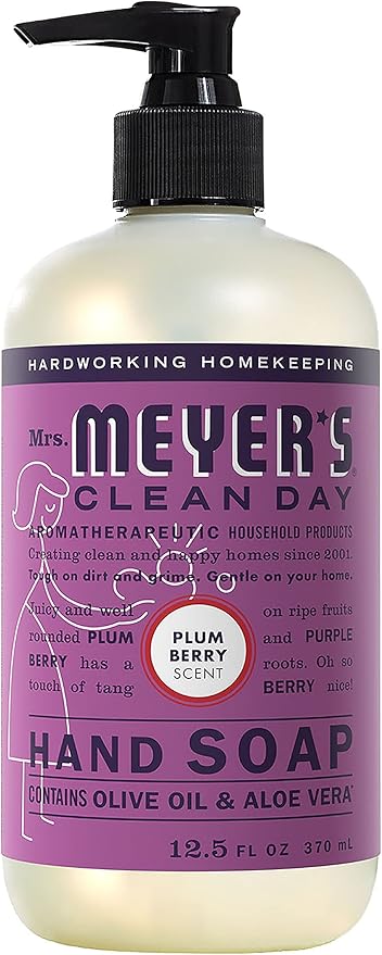 Mrs. MEYER'S CLEAN DAY New Spring Scent Variety Pack (Rain Water + Oat Blossom + Plum Berry)