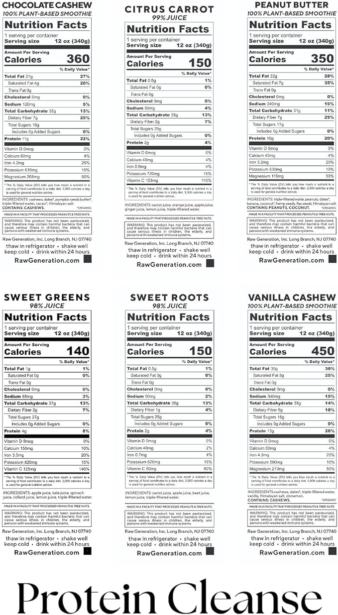 Raw Generation Cleanse for 2 – Cleanse with a Partner for Maximum Results – Two 5-Day Protein Cleanses to Lose Weight, Build Lean Muscle, Reduce Bloating, Increase Energy & Reset Your Diet