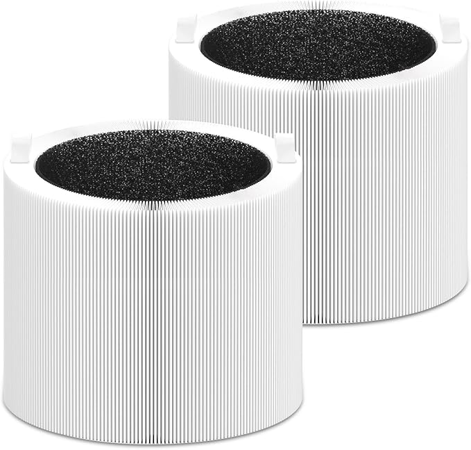 Blue Pure 411i/411a Max Replacement Filter Compatible with 411i/411a Max Air Purifier. Blue Pure F4MAX, 3-in-1 H13 Ture Filter and High-Efficiency Activated Carbon Filters, 2 Pack.