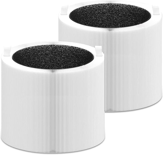Blue Pure 411i/411a Max Replacement Filter Compatible with 411i/411a Max Air Purifier. Blue Pure F4MAX, 3-in-1 H13 Ture Filter and High-Efficiency Activated Carbon Filters, 2 Pack.