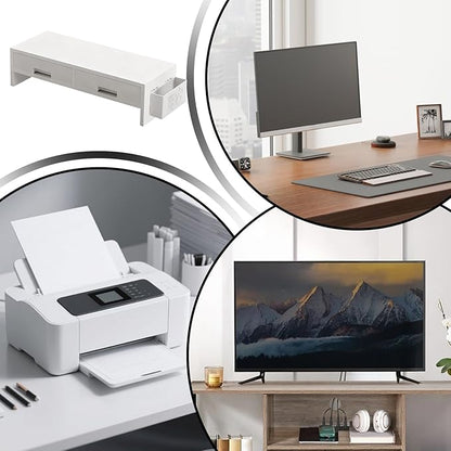 Monitor - Desk for Monitor Setup, Adjustable Design Easy Assembly Stable Function, Organizer Tool, Computer Accessory for Home Office Study Bedroom Room 5 Inch