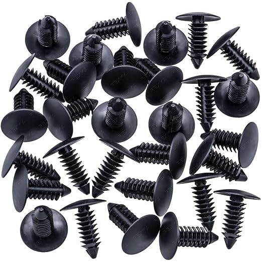 Rexka 30pcs Fender Bumper Shield Fender Liner Push Pin Retainer Clips 6030441 for Jeep Dodge Ram Chrysler